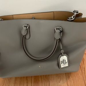 Grey Ralph Lauren Tote Bag